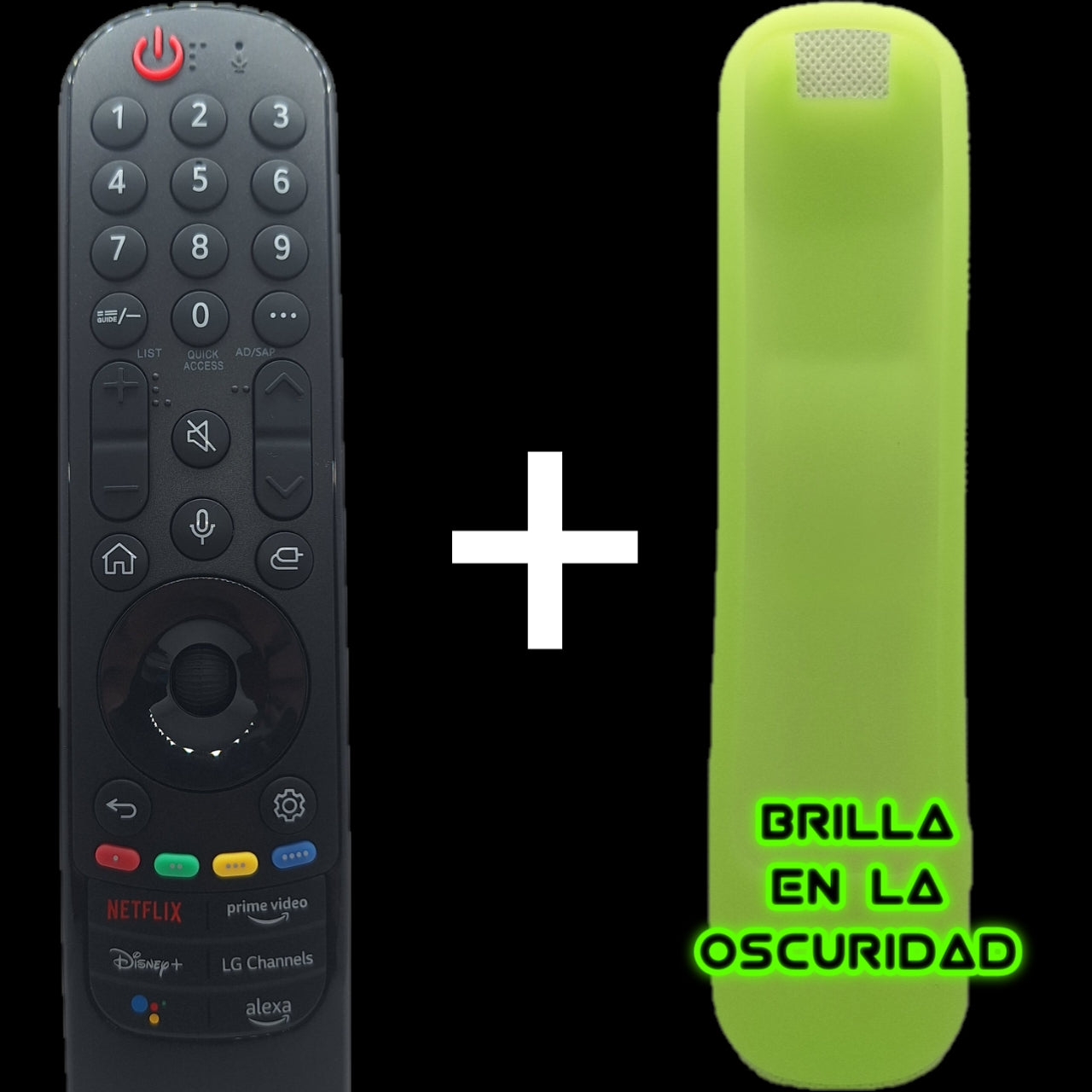 Mando MR22GA Compatible con LG Magic Remote | Control Remoto con Micrófono y Puntero para Smart TV