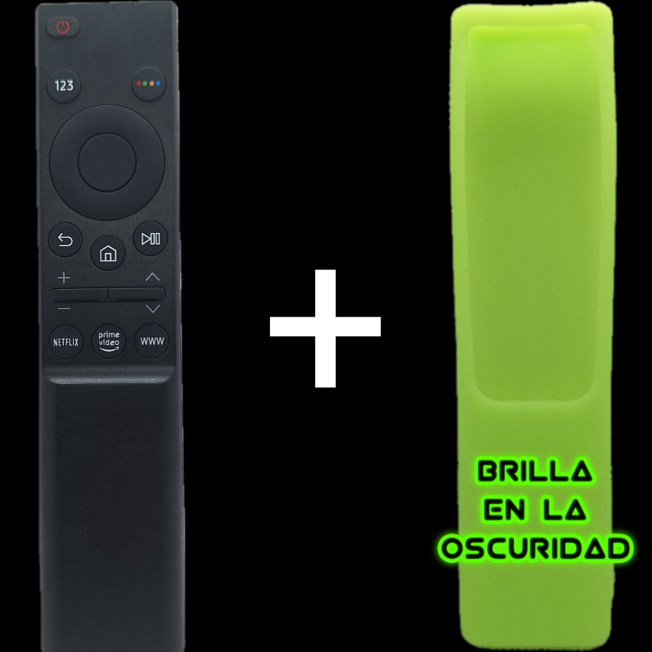 Mando BN59-01358B compatible con Samsung Smart TV | Control remoto con acceso directo a Netflix, Prime Video y buscador web