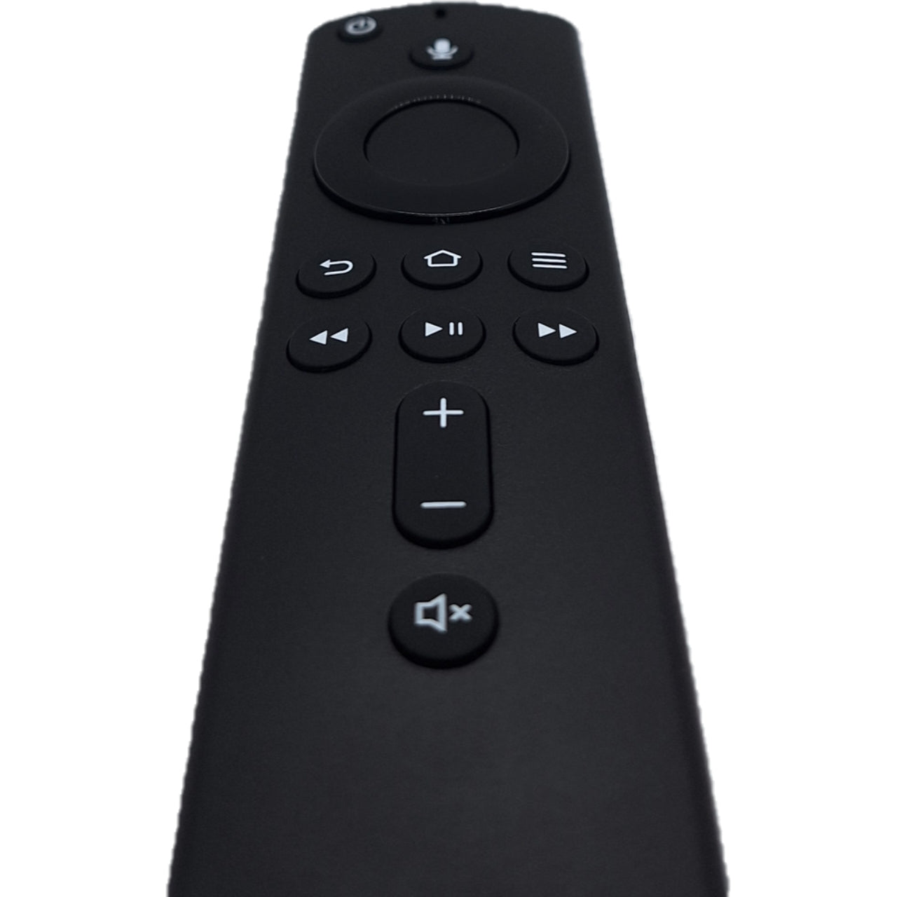 Vista inferior del control remoto compatible con Amazon Fire TV Stick 2ª generación.