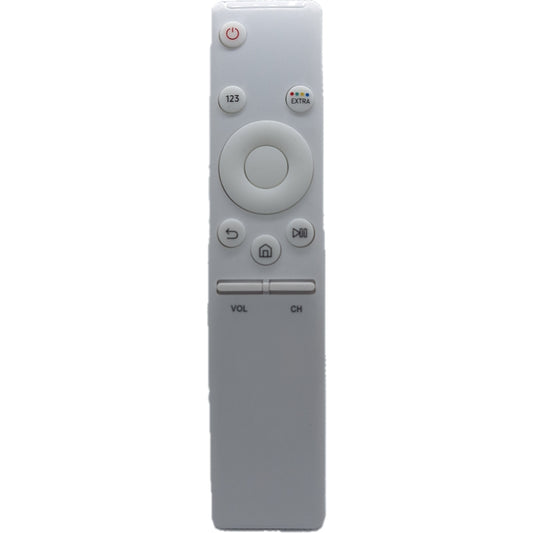 Mando blanco BN59-01259B para televisores Samsung, vista frontal.