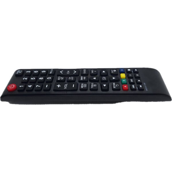 Vista lateral de control Samsung Smart TV.