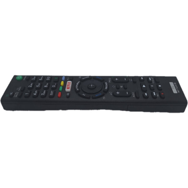 Vista lateral de mando compatible con todos los televisores Sony.