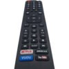 Vista inferior del mando EN2A27 compatible con televisores Hisense. Inserta las pilas y disfruta del control inmediato sin configuraciones previas.