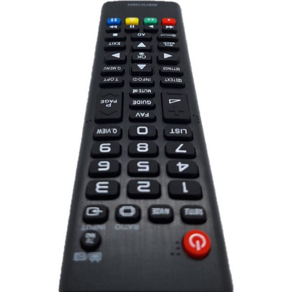 Vista superior del mando AKB73715603, sin necesidad de configuración para televisores LG